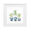Stupell Industries Lemons In Blue Pots Framed Print Under Glass, design by Svetlana Aleynikova